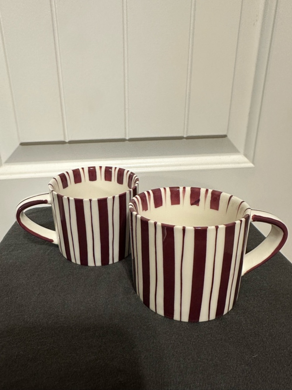 Noon & Moon Coffee Cup, Cherry Lacquer Set of 2